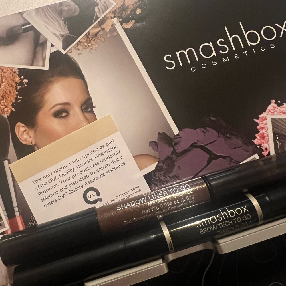 NWT Smashbox Duo: Brow Tech To Go & Bronze Metallic Waterproof Shadow Liner